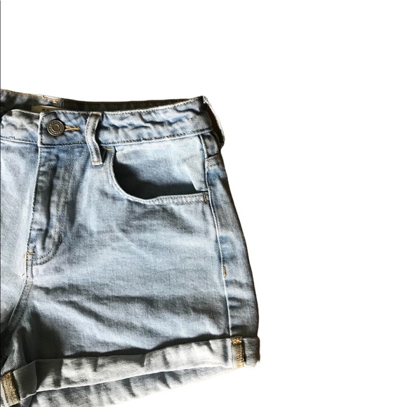 PACSUN rolled denim shorts 25 - Picture 2 of 4